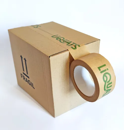 Cinta adhesiva impresa de paper Liquats - embalatge | Massó Pack
